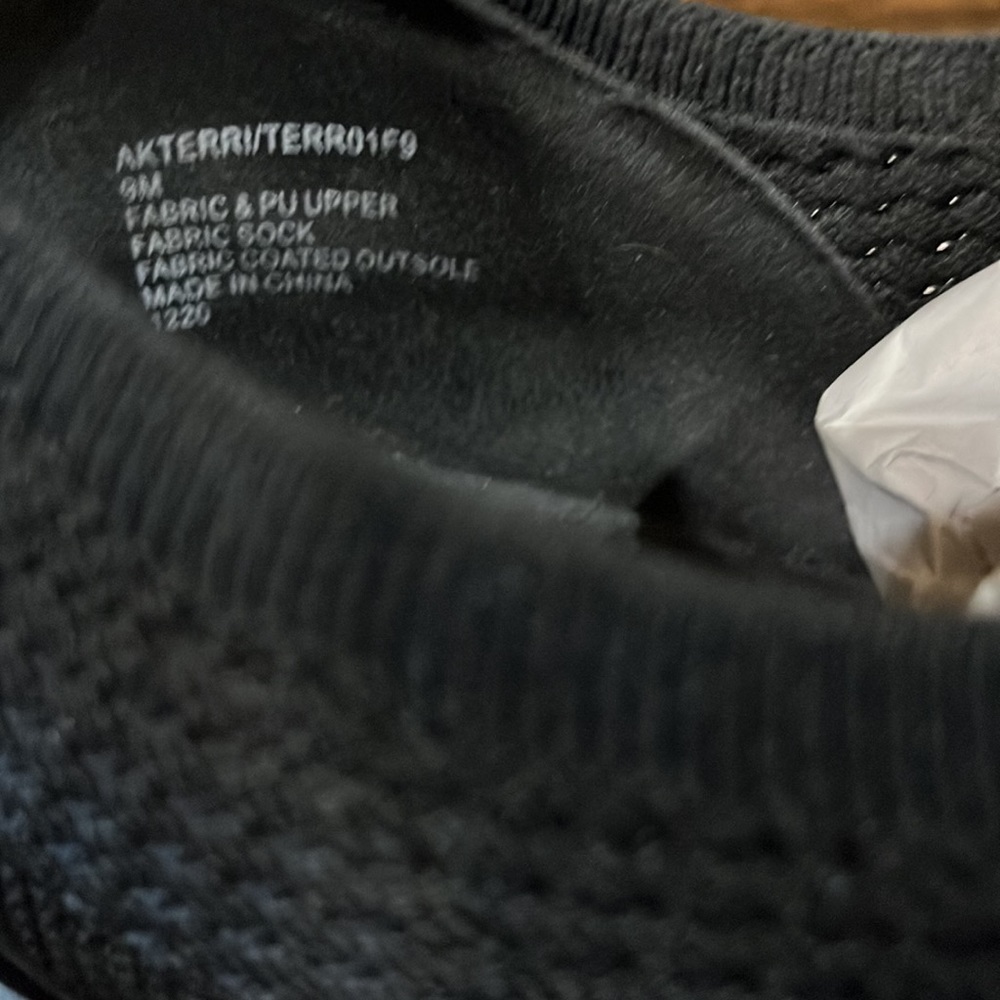 Anne Klein Terri Sporty black knit casual Sneakers - Picture 9 of 12